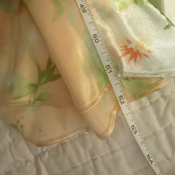 Oscar de la Renta Pink Label Satin Floral Nightgown Slip Dress Women’s S - Picture 3 of 7